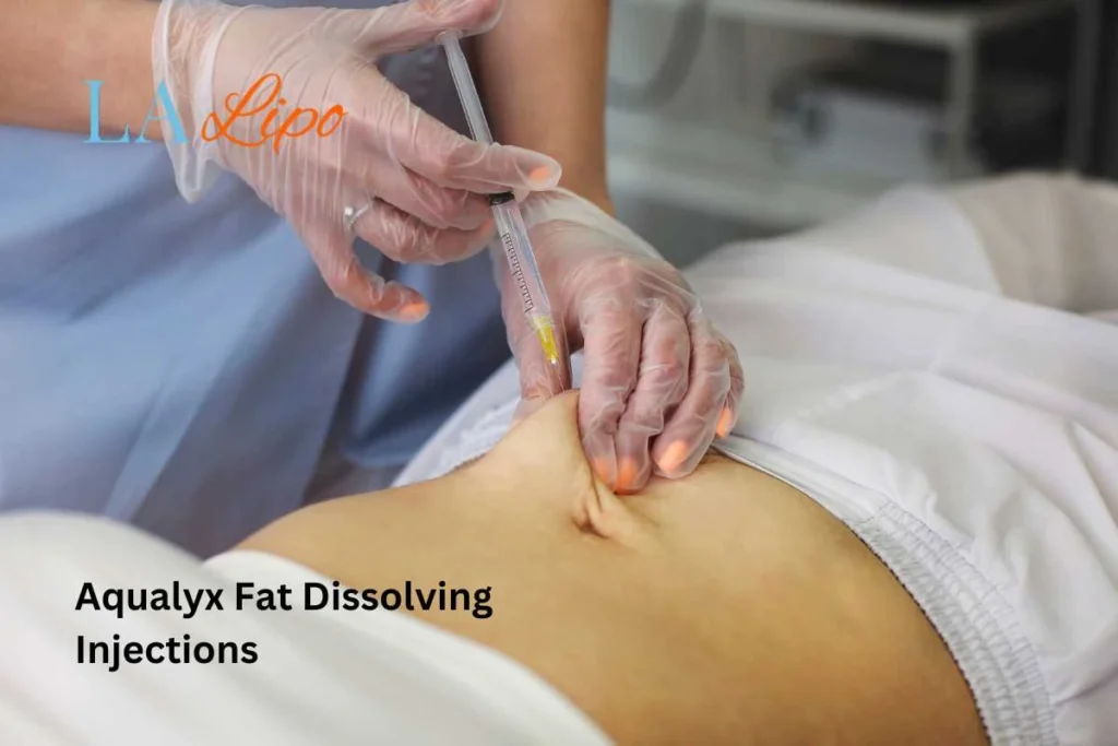 woman having fat dissolving injections Sevenoaks in the stomach