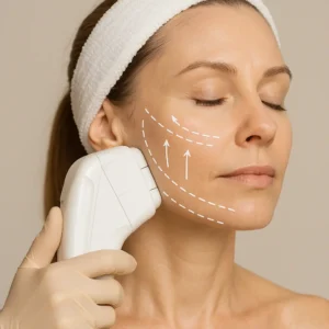 Woman having HI-FU to reduce wrinkles call LA LIPO Sevenoaks Now!